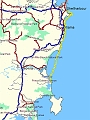 2009-11-29 Shellharbour to Culburra Map